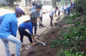 ĐV-TN phường Tân Hòa, TPHB tích cực hưởng ứng các hoạt động tình nguyện vì cuộc sống cộng đồng.