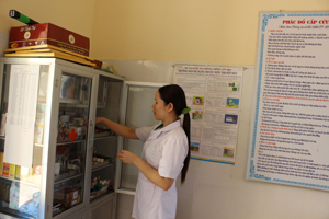 Trạm y tế xã Trung Bì (Kim Bôi) có cơ sở vật chất đạt chuẩn, đảm bảo chăm sóc sức khoẻ ban đầu cho nhân dân trên địa bàn