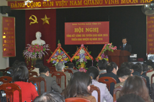 Đồng chí Trần Đăng Ninh, Phó Bí thư TT Tỉnh ủy phát biểu chỉ đạo hội nghị.


