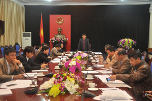 Đồng chí Nguyễn Văn Dũng, Phó Chủ tịch UBND tỉnh, Trưởng BCĐ phát triển KTTT tỉnh phát biểu chỉ đạo hội nghị.

