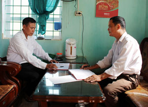 Thường trực Đảng ủy xã Bắc Phong (Cao Phong) thường xuyên trao đổi, bàn bạc, tạo sự đoàn kết,  thống nhất trong công tác lãnh, chỉ đạo.