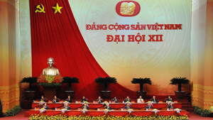 Phiên bế mạc Đại hội đại biểu toàn quốc lần thứ XII Đảng Cộng sản Việt Nam (Ảnh: TUẤN HẢI).

