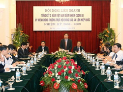 Phó Thủ tướng, Bộ trưởng Ngoại giao Phạm Gia Khiêm chủ trì Hội nghị tổng kết hai năm Việt Nam là Ủy viên không Thường trực Hội đồng bảo an Liên hợp quốc