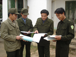 Lực lượng Công an xã Đồng Tâm luôn là lực lượng nòng cốt phát động phong trào toàn dân bảo vệ ANTQ