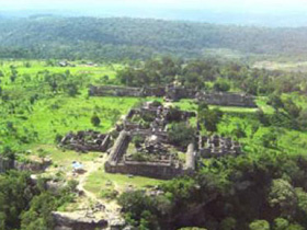 Khu vực đền Preah Vihear.