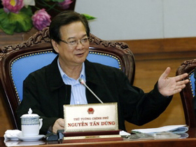 Thủ tướng Nguyễn Tấn Dũng chủ trì cuộc họp Ban Chỉ đạo quốc gia về ứng phó với biến đổi khí hậu