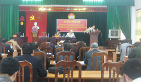 Hội nghị hiệp thương lần thứ nhất để thoả thuận về cơ cấu, thành phần, số lượng những người ứng cử đại biểu Quốc hội khoá XIII và Hội đồng nhân dân tỉnh nhiệm kỳ 2011 – 2016.