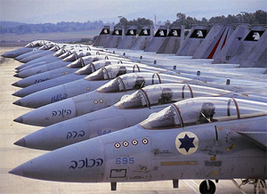 Máy bay chiến đấu của Israel.