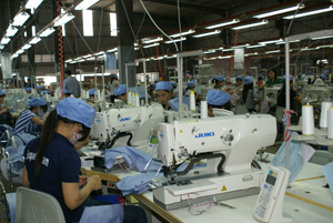 Công ty TNHH sản xuất hàng may mặc Esquel Việt Nam (KCN Lương Sơn) đi vào hoạt động giải quyết việc làm ổn định cho hàng trăm lao động.

