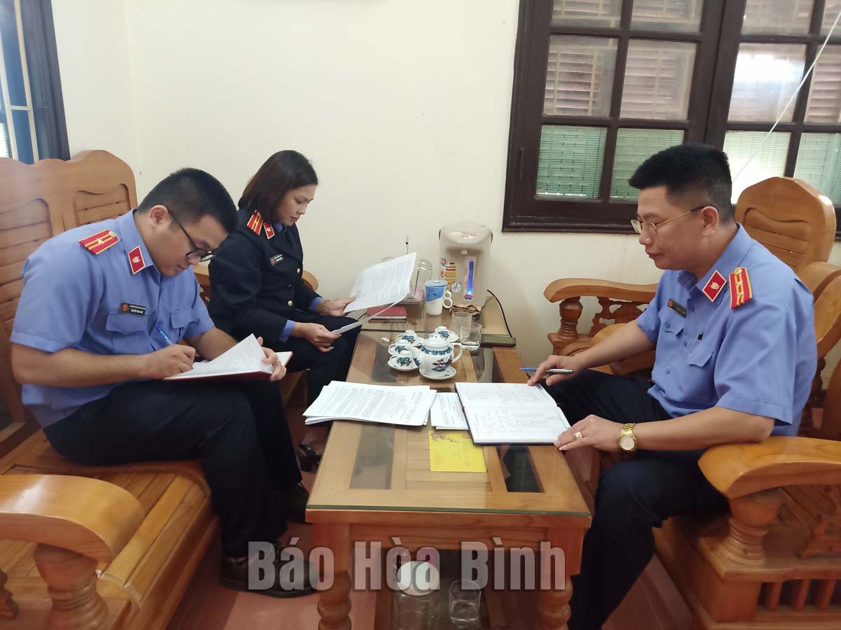 Huyện Cao Phong nâng cao chất lượng kiểm sát án hình sự