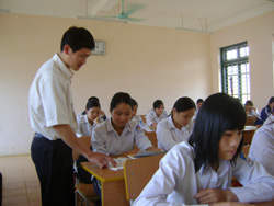 Thầy và trò trường THPT Thạch Yên vẫn đang nỗ lực nâng cao chất lượng giáo dục