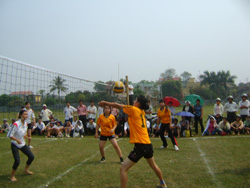Bóng chuyền nữ xã Hợp Hoà giành được nhiều thành tích cao tại các giải đấu do huyện tổ chức