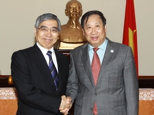 Phó Thủ tướng, Bộ trưởng Ngoại giao Phạm Gia Khiêm tiếp ngài Haruhiko Kuroda, Chủ tịch ADB.