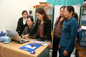 Lãnh đạo Hội LHPN tỉnh chỉ đạo công tác tuyên truyền kỷ niệm ngày Quốc tế Phụ nữ 8/3.