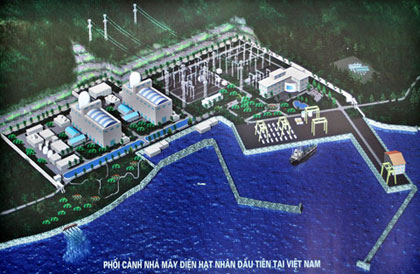 Phối cảnh Nhà máy Điện hạt nhân tại tỉnh Ninh Thuận.
