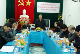Đồng chí Đào Xuân Cần, Chủ tịch Liên minh HTX Việt Nam phát biểu chỉ đạo tại buổi làm việc.