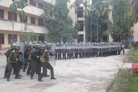 Lực lượng CSCĐ (CA tỉnh) thường xuyên huấn luyện đảm bảo sẵn sàng chiến đấu trong mọi tình huống.
