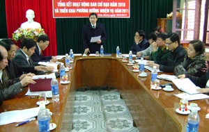 Bùi Văn Cửu, Phó Chủ tịch UBND tỉnh phát biểu chỉ đạo tại hội nghị.