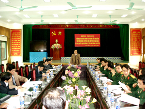 Đồng chí Nguyễn Văn Quang, Phó Bí thư Thường trực
 Tỉnh ủy phát biểu kết luận hội nghị