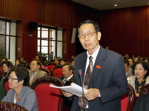 Đại biểu Nguyễn Đăng Trừng, Thành phố Hồ Chí Minh phát biểu.