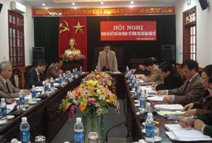 Đồng chí Hoàng Việt Cường, Bí thư Tỉnh uỷ, Chủ tịch HĐND tỉnh, Trưởng BCĐ bầu cử, Chủ tịch Ủy ban Bầu cử tỉnh phát biểu kết luận hội nghị.