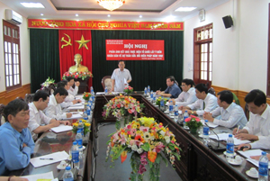 Đồng chí Đinh Duy Sơn, Phó Chủ tịch HĐND tỉnh, Trưởng BCĐ tỉnh phát biểu kết luận hội nghị.