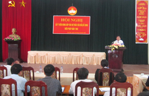 MTTQ huyện Lạc Sơn tổ chức Hội nghị lấy ý kiến đóng góp Dự thảo sửa đổi Hiến pháp năm 1992.