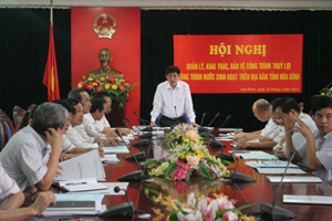 Đồng chí Nguyễn Văn Dũng, Phó Chủ tịch UBND tỉnh kết luận hội nghị.
