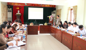 Đồng chí Nguyễn Văn Quang, Phó Bí thư TT Tỉnh ủy, Chủ tịch HĐND tỉnh phát biểu tại hội nghị.