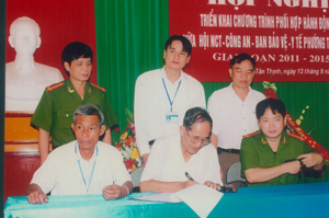 Hội NCT thành phố ký kết chương trình phối hợp với công an và y tế phường Tân Thịnh (TPHB) trong công tác đảm bảo an ninh trật tự, phòng - chống tệ nạn xã hội.
