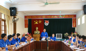 Đồng chí Nguyễn Long Hải, Bí thư T.Ư Đoàn phát biểu kết luận hội nghị.