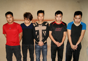 Các đối tượng trong vụ án giết người tại tổ 23, phường Tân Thịnh (TPHB) đã bị bắt giữ ngày 3/3/2014.
