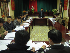 Đồng chí Nguyễn Văn Dũng, Phó Chủ tịch UBND tỉnh phát biểu kết luận buổi làm việc.

 

