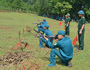 Lực lượng DQTV huyện Lạc Sơn không ngừng nâng cao chất lượng huấn luyện, sẵn sàng nhận và hoàn thành tốt mọi nhiệm vụ được giao.