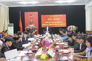 Đồng chí Bùi Văn Cửu, Phó Chủ tịch TT UBND tỉnh, Trưởng BCĐ 09 tỉnh chủ trì hội nghị.

