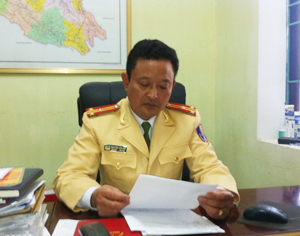 Thượng tá Nguyễn Văn Hải – Phó trưởng phòng Cảnh sát giao thông Công an tỉnh.