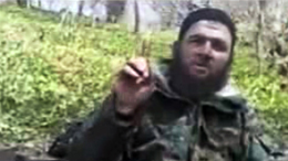 Thủ lĩnh phiến quân Chechnya Doku Umarov trong đoạn băng video