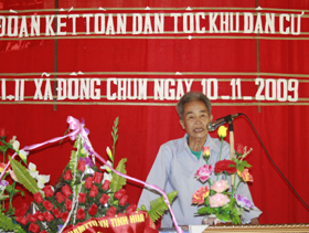 Già làng Xa Vă Thế, xóm Nhạp, xã Đồng Chum (Đà Bắc), một trong những hội viên tiêu biểu của phong trào 