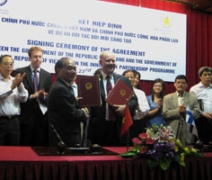 Lễ ký kết hiệp định giữa Chính phủ nước CHXHCN Việt Nam và Chính phủ nước Cộng hoà Phần Lan về Dự án đối tác đổi mới sáng tạo.