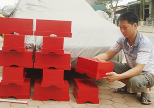 Thành phố Hòa BÌnh đang chuẩn bị hòm phiếu phục vụ cho công tác bầu cử.