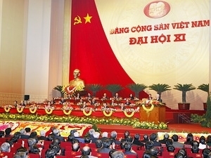 Quang cảnh lễ bế mạc Đại hội Đảng lần thứ XI