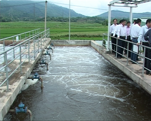 Khu công nghiệp Lương Sơn được đầu tư xử lý triệt để nguồn nước chống ô nhiễm môi trường.