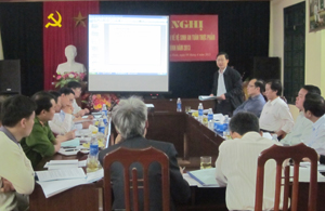 Đồng chí Bùi Văn Cửu – Phó Chủ tịch TT UBND tỉnh, Trưởng BCĐ kết luận hội nghị.