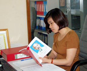 Phan Thị Thúy Huyền luôn nỗ lực để học tập và làm theo phong cách của Bác Hồ.