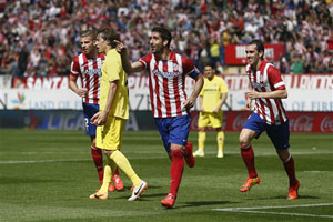 Atletico đã hạ Villarreal để bảo toàn ngôi đầu bảng Liga sau vòng 32.


