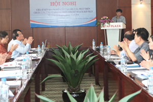 Đồng chí Nguyễn Văn Dũng, Phó Chủ tịch UBND tỉnh phát biểu tại hội thảo.