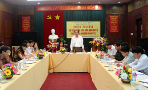 Đồng chí Nguyễn Văn Quang – Phó Bí thư TT Tỉnh ủy, Chủ tịch HĐND tỉnh phát biểu chỉ đạo tại hội nghị.

