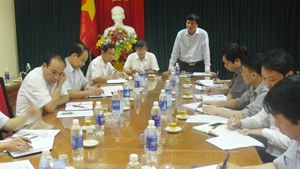 Đồng chí Trần Đăng Ninh, Phó Chủ tịch UBND tỉnh kết luận buổi làm việc.