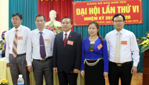 BCH Đảng bộ Ban Dân tộc tỉnh nhiệm kỳ 2015 – 2020 ra mắt Đại hội.