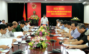 Đồng chí Nguyễn Văn Dũng, Phó Chủ tịch UBND tỉnh kết luận hội nghị.